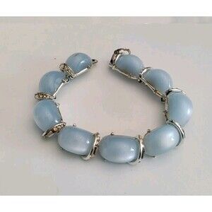 Vintage Kramer Moonglow Rhinestone Bracelet Size 6.5